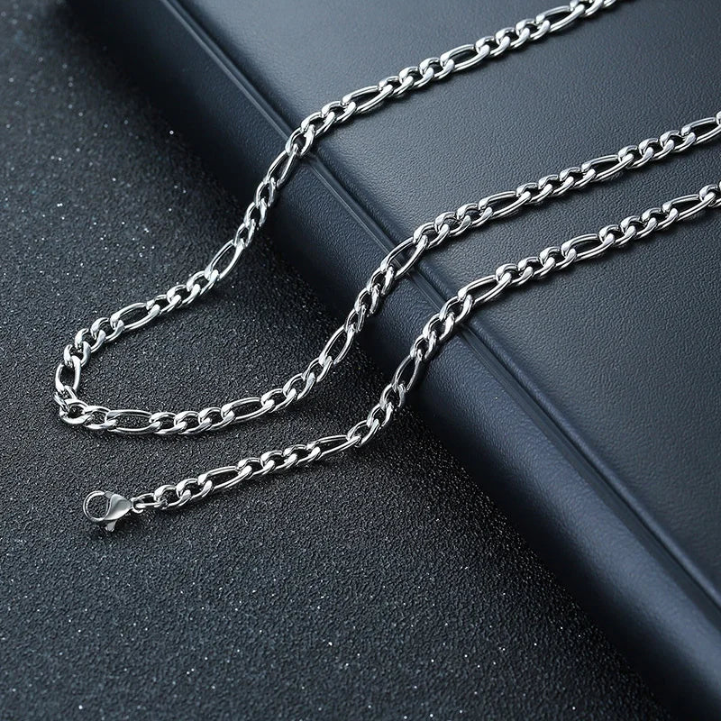 Colares Vnox com barra vertical 3D para homens, pingente geométrico de aço inoxidável em camadas, corrente cubana de corda de trigo em camadas, colarinho masculino