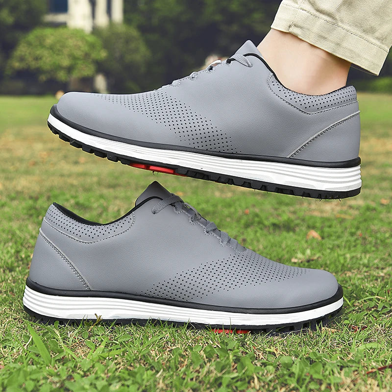 Novos sapatos de golfe antiderrapantes confortáveis para homens, tamanho 39-47, tênis de golfe de qualidade para caminhada, amortecimento